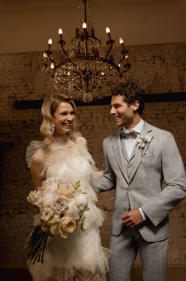 Grijze ruit linnenmix